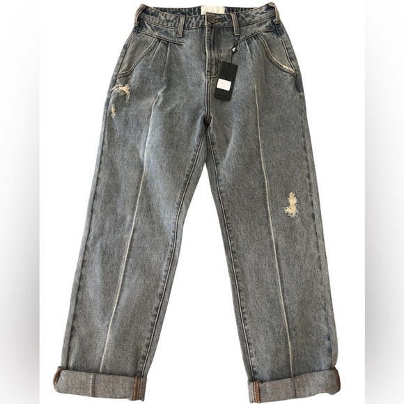 One Teaspoon Cuffed Barrel Jeans NWT - Picture 1 of 5